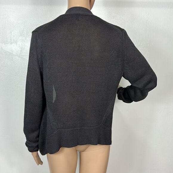 ❤️Last Chance GAP Dark Gray Knit Cardigan Sweater Size L - Picture 4 of 10